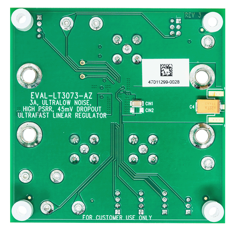 EVAL-LT3073-AZ Evaluation Board - Bottom View