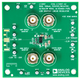 EVAL-LT3097-AZ Evaluation Board - Top View
