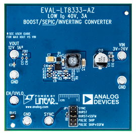 EVAL-LT8333-AZ Evaluation Board - Top View