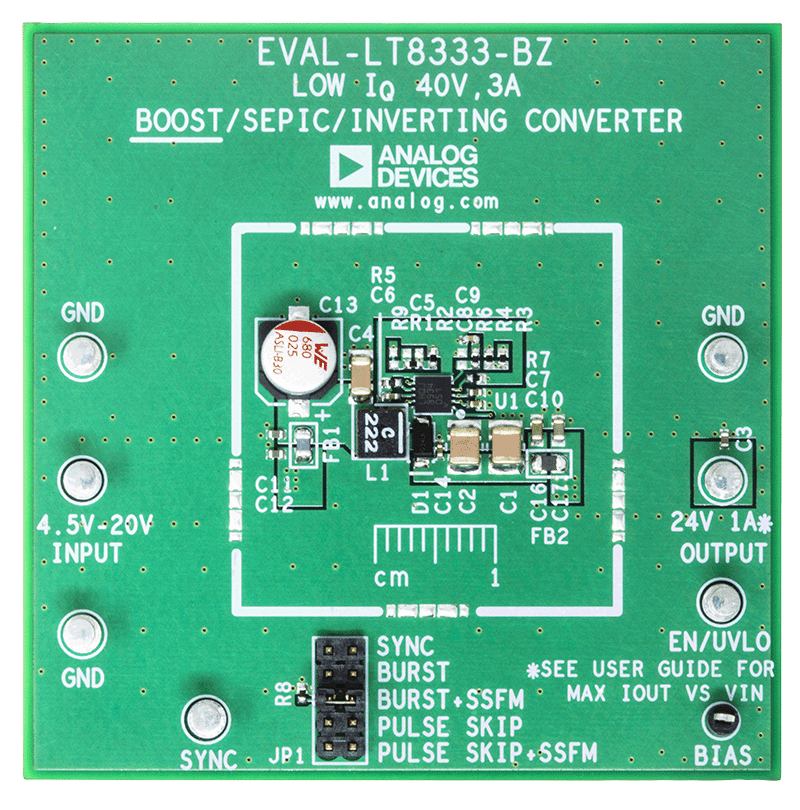 EVAL-LT8333-BZ Evaluation Board - Top View