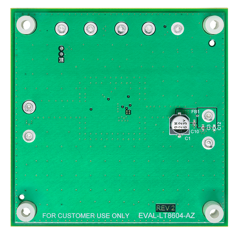 LT8604 Evaluation Board - Bottom View