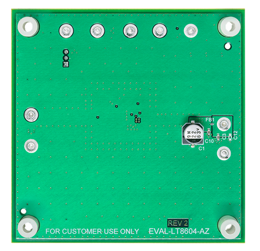 LT8604 Evaluation Board - Bottom View