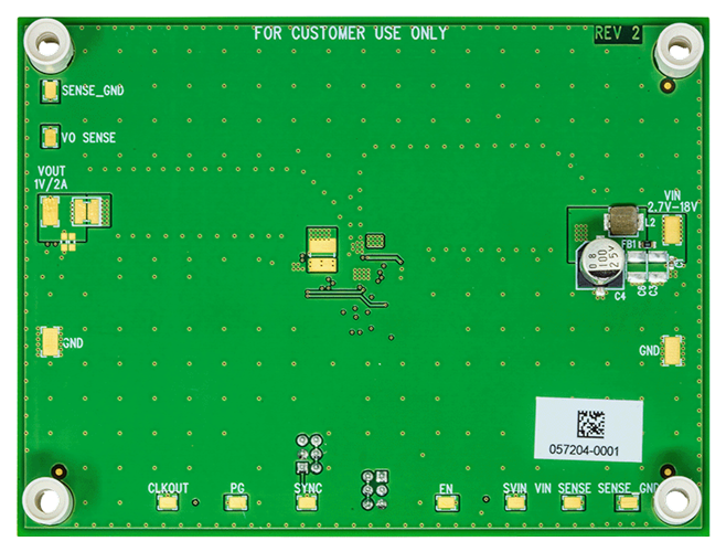 EVAL-LT8622S-AZ Evaluation Board Bottom View