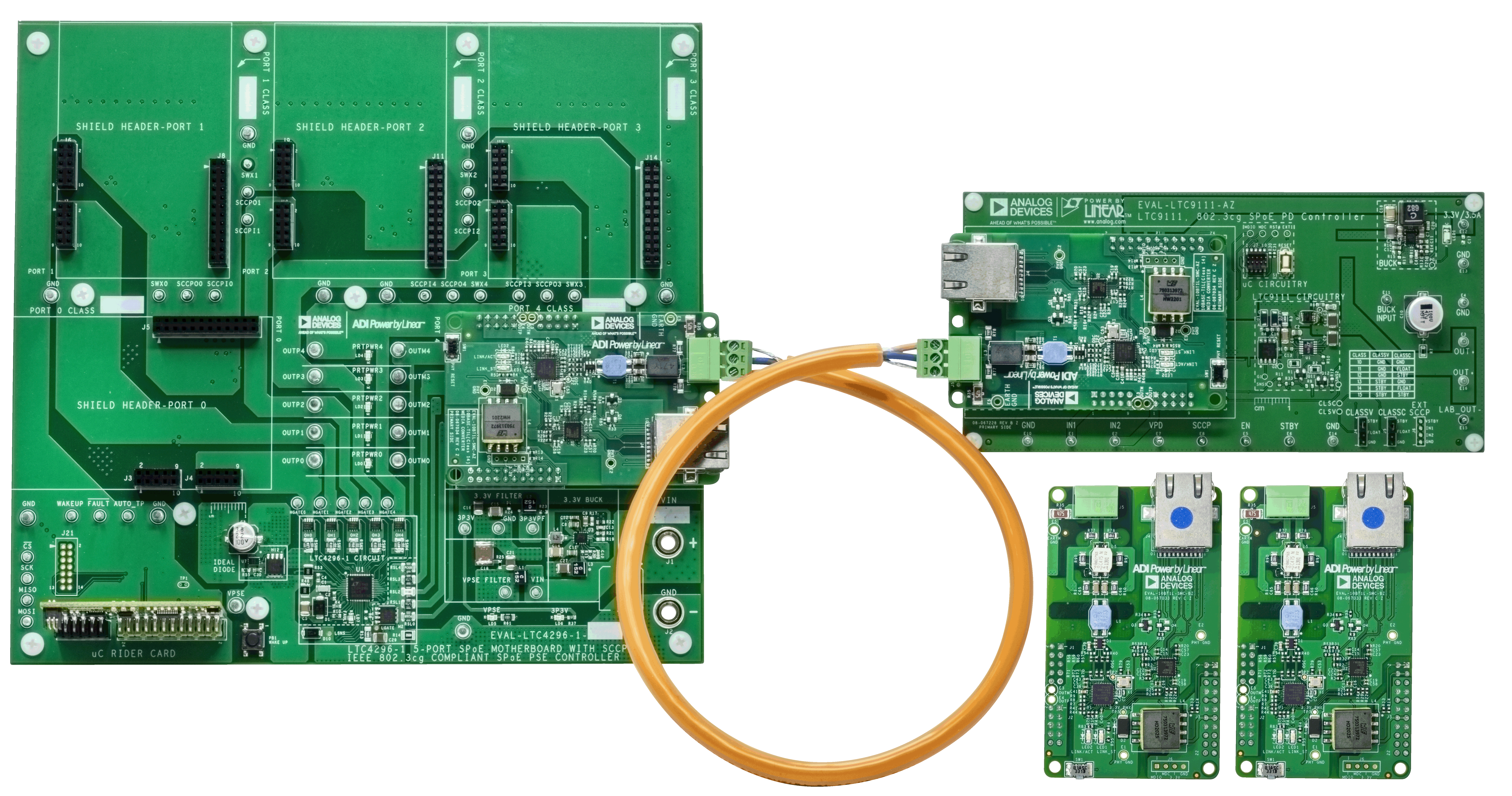 EVAL-SPoE-KIT-AZ Evaluation Board - Top View