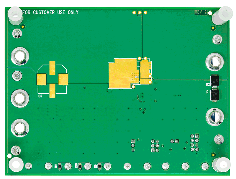 EVAL-LT8673-AZ Evaluation Board - Bottom View