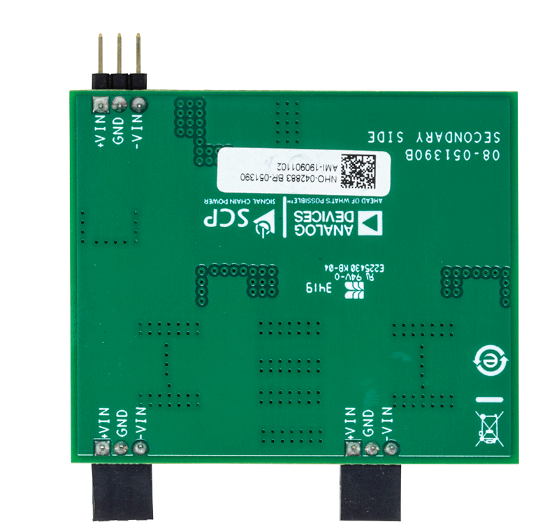 Signal Chain Power Connection Hardware - Bottom View
