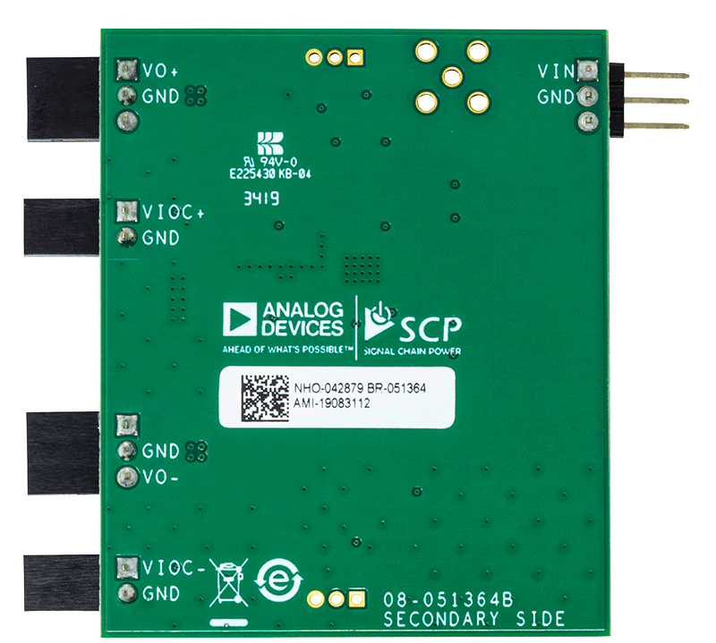ADP5070 Evaluation Board - Bottom View