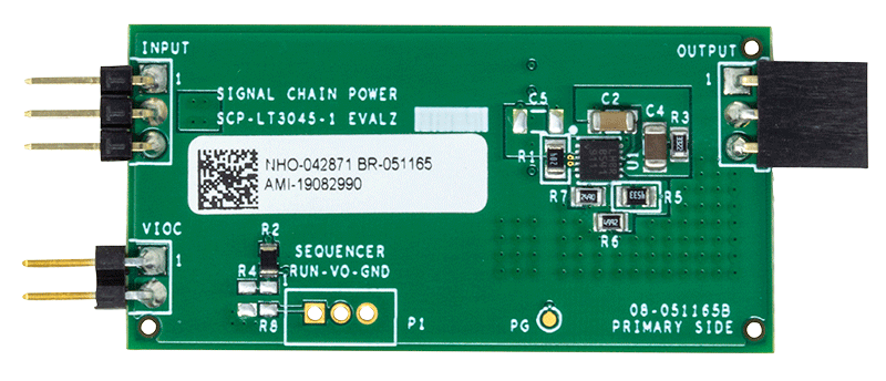 LT3045-1 Signal Chain Evaluation Board - Top View
