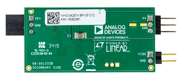 LT3094 Signal Chain Evaluation Board - Bottom View