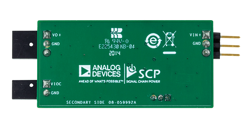 LT3461 Signal Chain Evaluation Board - Bottom View