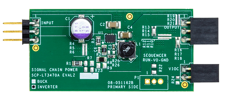 LT3470A Signal Chain Evaluation Board - Top View