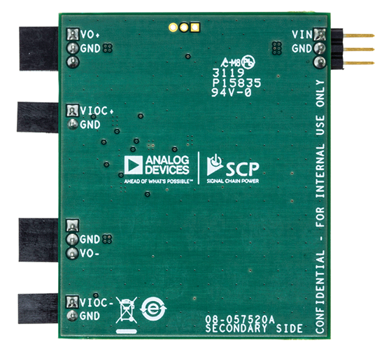 LT3472 Signal Chain Evaluation Board - Bottom View