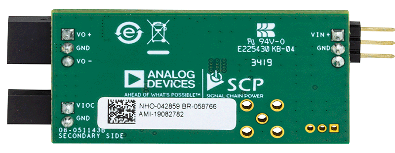 LT8362 Signal Chain Evaluation Board - Bottom View