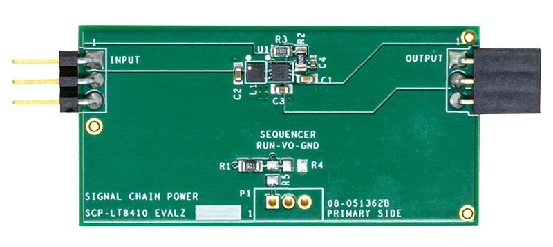 LT8410 Signal Chain Evaluation Board - Top View