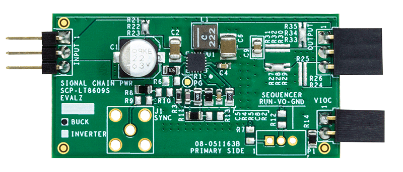LT8609S Signal Chain Evaluation Board - Top View