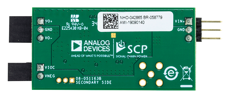 LT8609S Signal Chain Evaluation Board - Bottom View