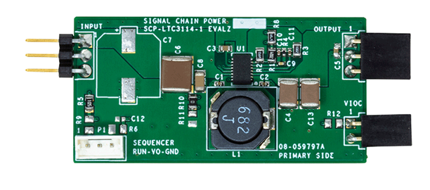 LTC3114 Signal Chain Evaluation Board - Top View