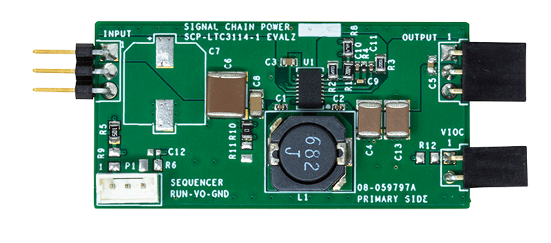 LTC3114 Signal Chain Evaluation Board - Top View