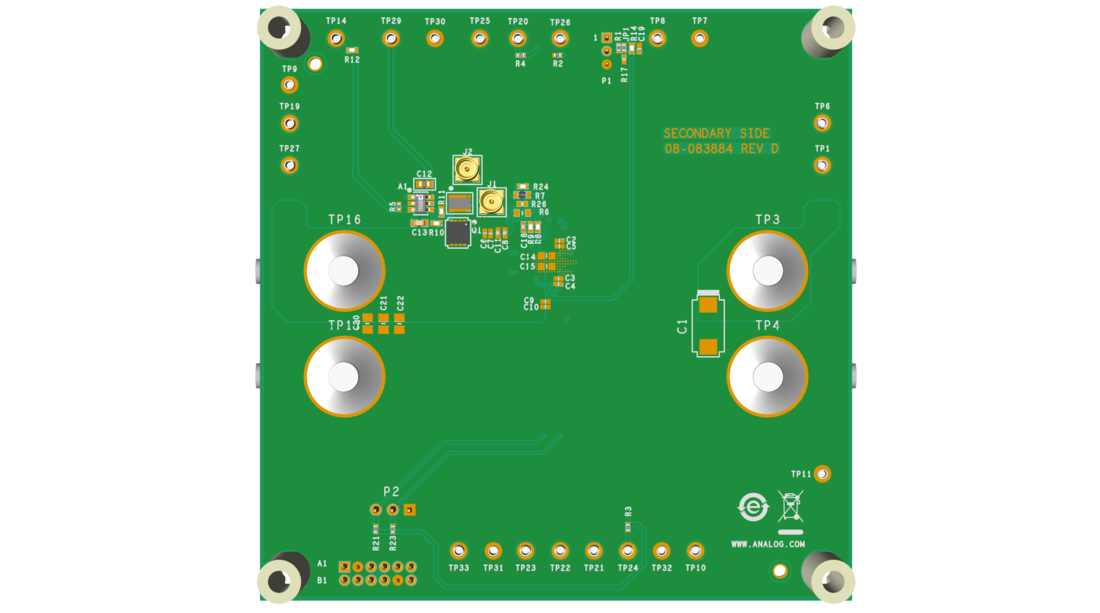 EVAL-LTM3360B Evaluation Board Bottom View