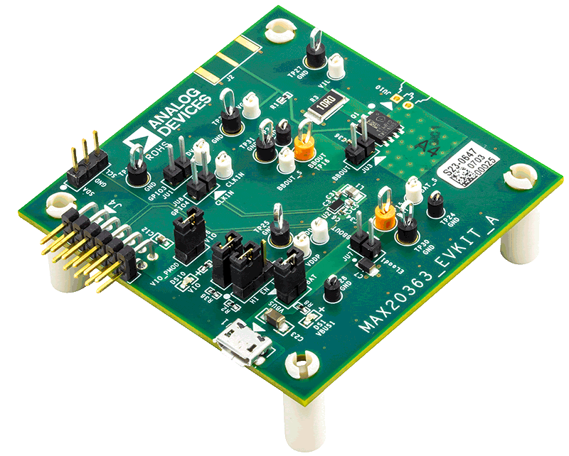 MAX20363EVKIT Board Photo Angle View