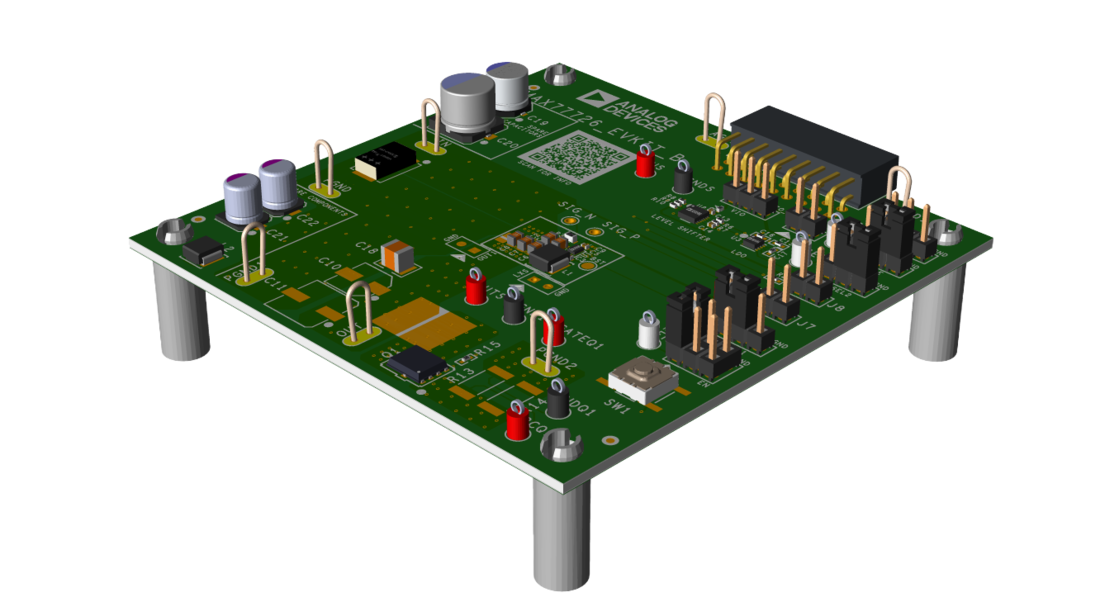 MAX77726EVKIT Evaluation Board Angle View