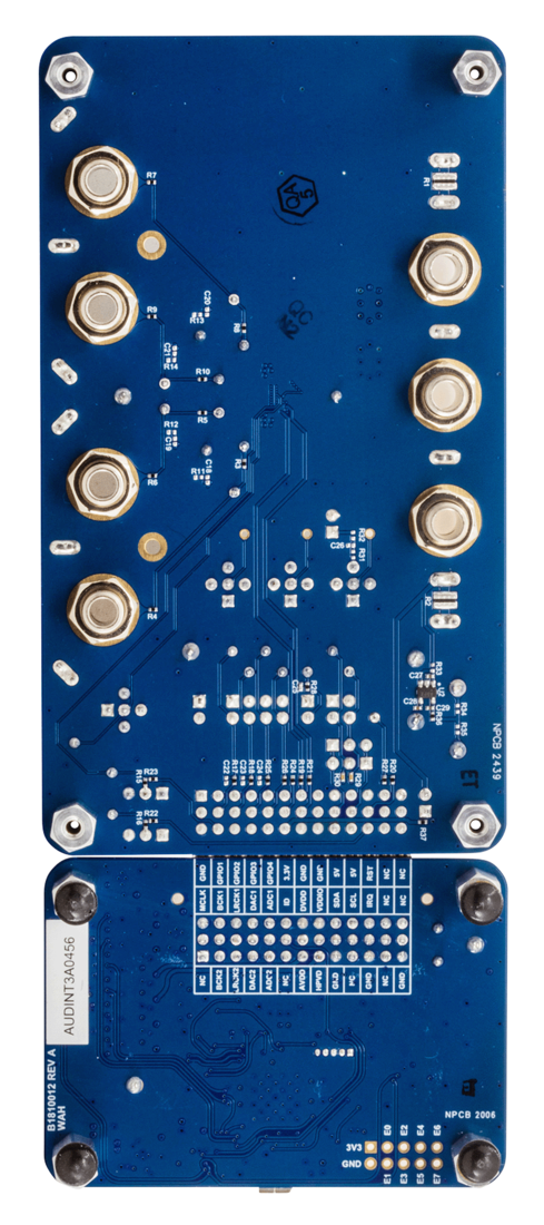 MAX98415AEVSYS/MAX98425AEVSYS Board Photo Bottom View