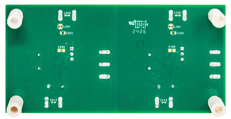 MAXM20343EVKIT/MAXM20344EVKIT Board Photo Bottom View