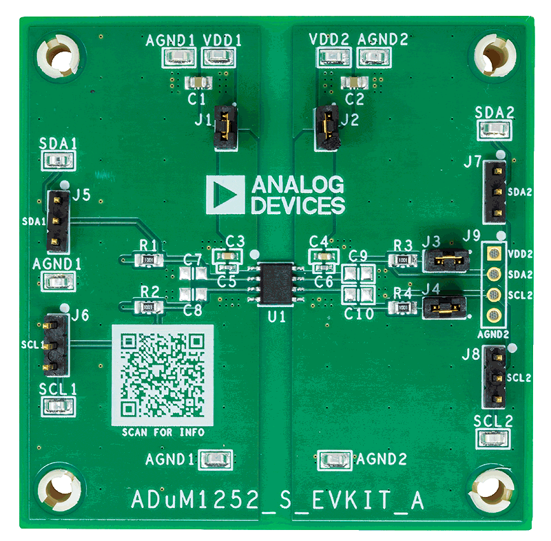 ADUM1252SEVKIT Board Photo Top
