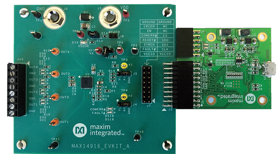 MAX14916EVKIT：ボード写真