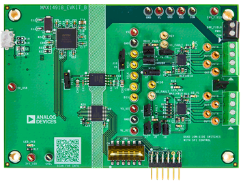 MAX14918EVKIT Board Photo Top View