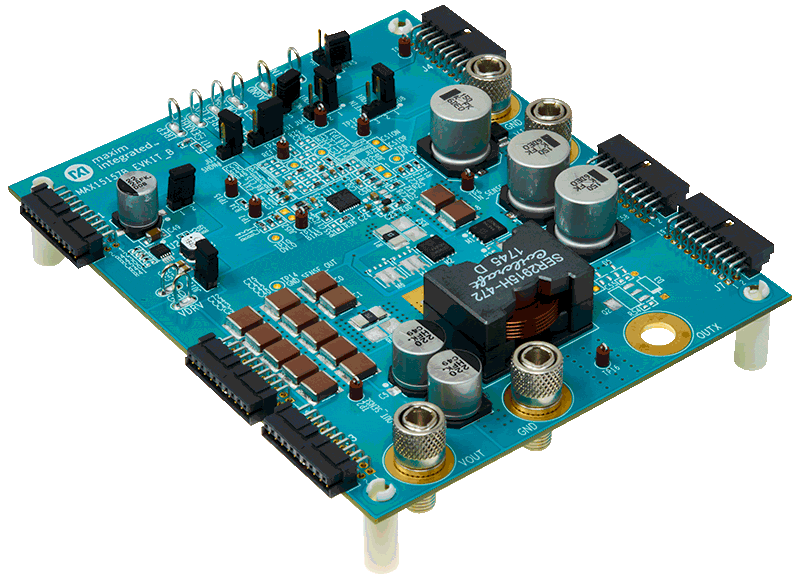 MAX15157BEVKIT Board Photo Angle View