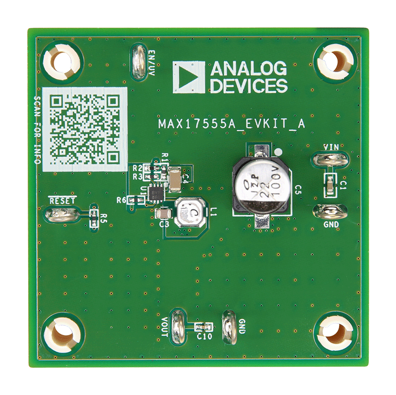 MAX17555A EVKIT Board Photo Top