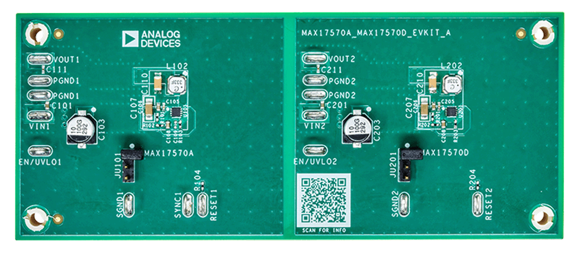 MAX17570A_MAX17570D_EVKIT Top Board Photo