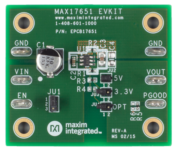 MAX17651EVKIT:ボード写真