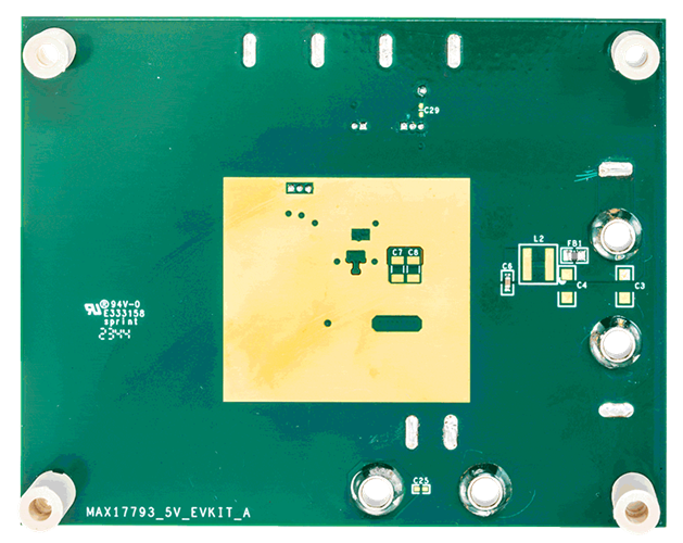 MAX17793EVKITA Board Photo Bottom View