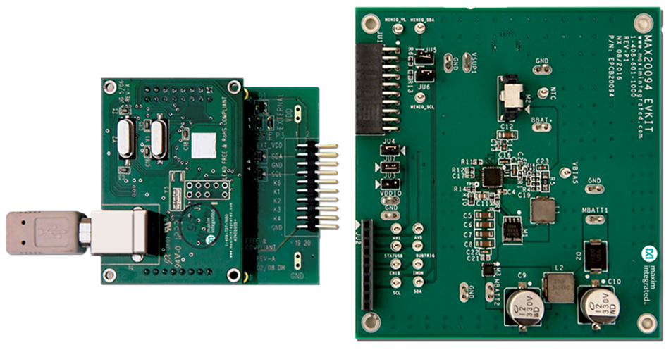 MAX20094EVKIT, MAX20094EVSYS, MAX20095EVKIT, MAX20095EVSYS: Board Photo