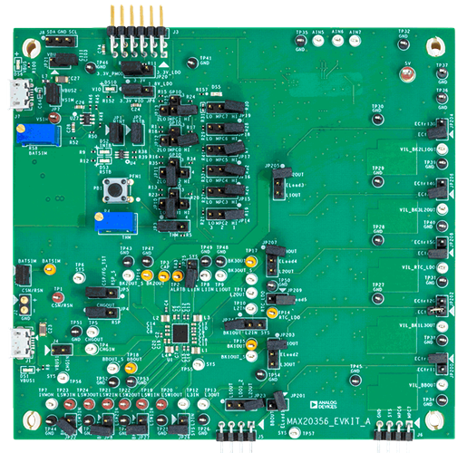 MAX20356EVKIT Board Photo Top
