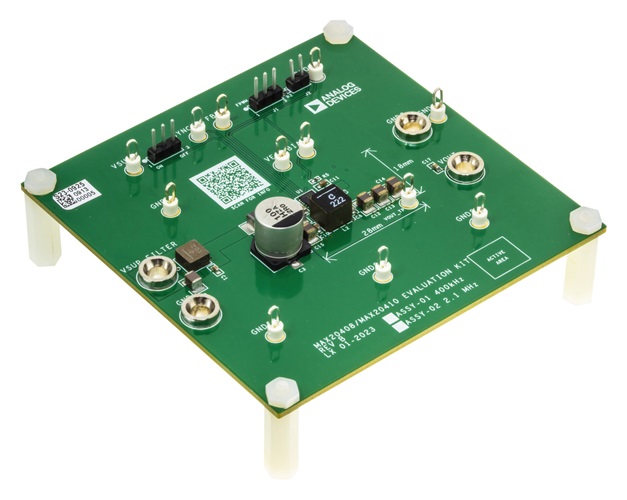 MAX20408/MAX20410 Evaluation Board Photo Angle View