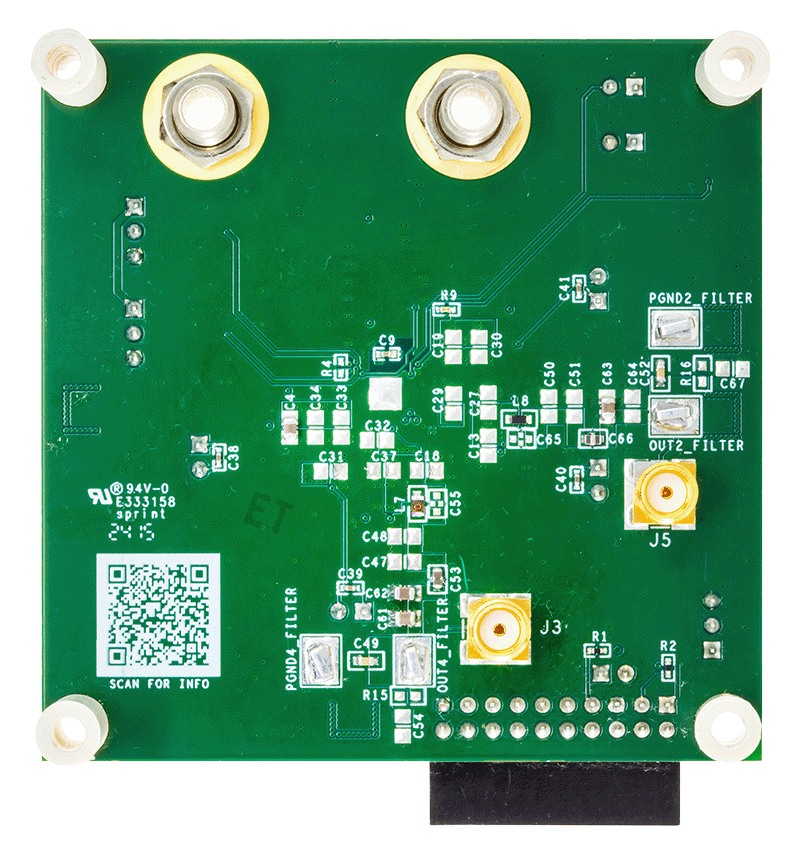 MAX20433EVKIT Board Photo Bottom View