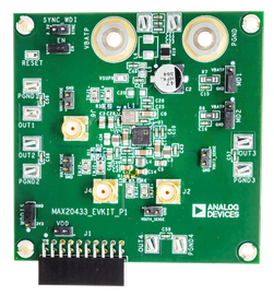 MAX20433EVKIT Board Photo Top View