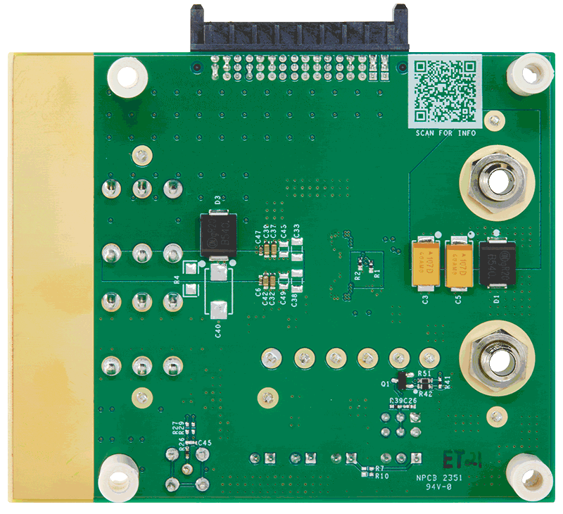 MAX20806EVKIT Board Photo Bottom View