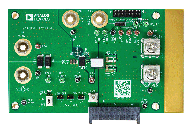 MAX20810EVKIT Board Photo Top