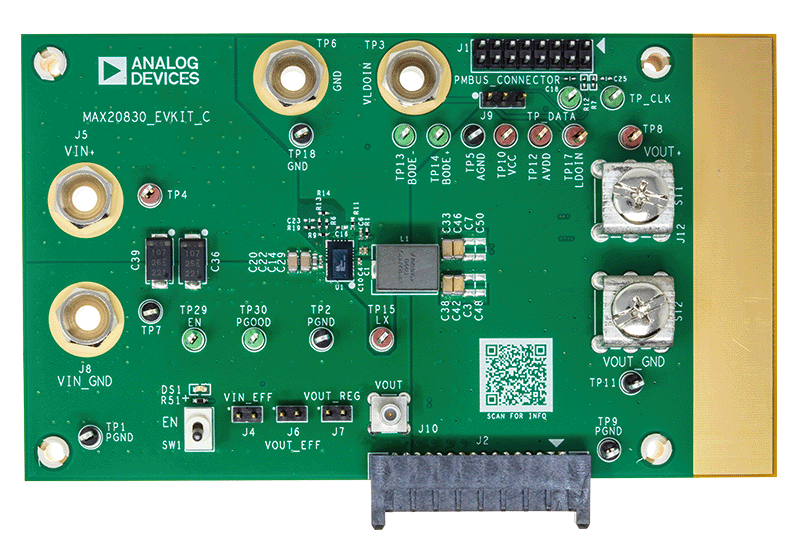 MAX20830EVKIT Board Photo Top