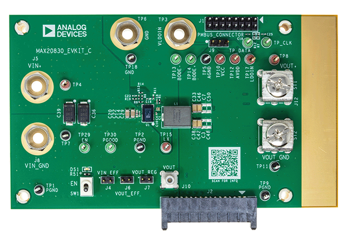 MAX20830EVKIT Board Photo Top