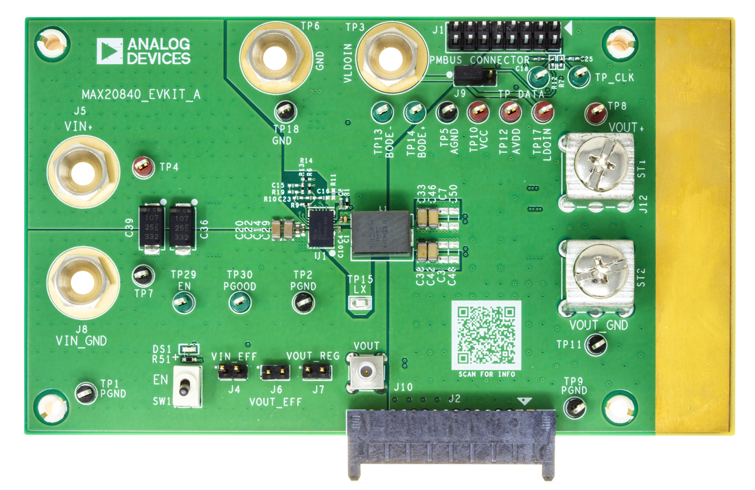 MAX20840TEVKIT Board Photo Top View