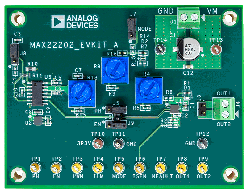 MAX22202EVKIT Board Photo Top