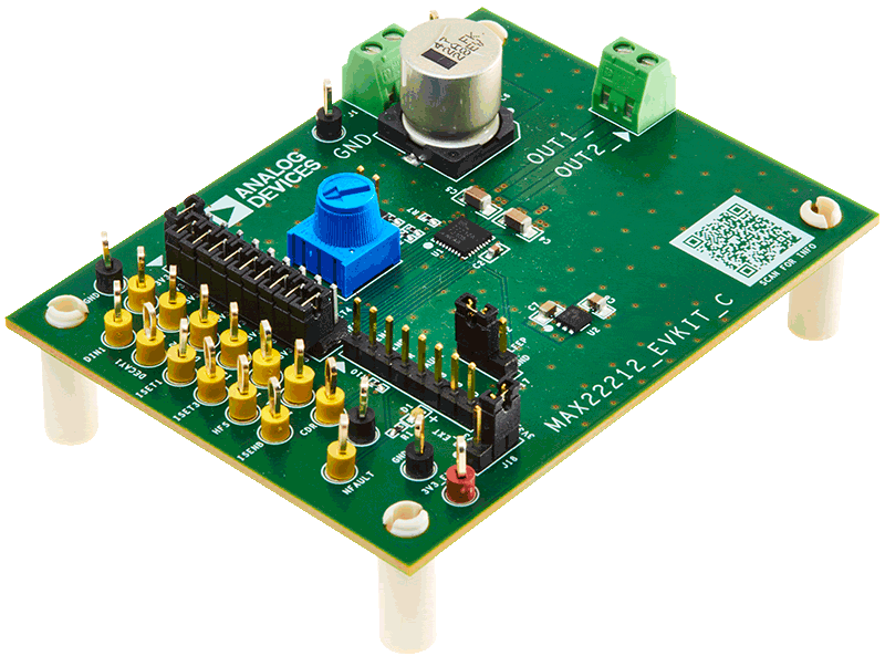 MAX22212EVKIT Board Photo Angle View