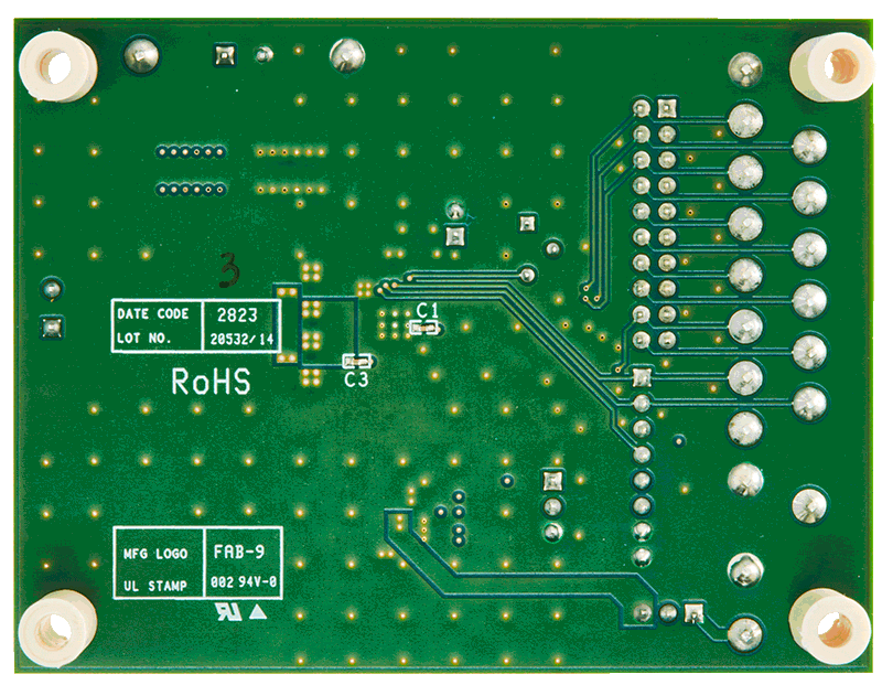 MAX22212EVKIT Board Photo Bottom View