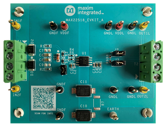 MAX22518EVKIT:ボード写真