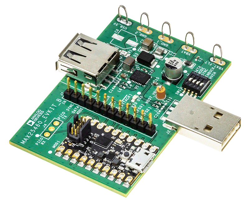 MAX25460EVKIT Board Photo Angle
